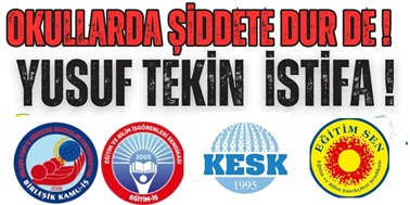 OKULLARDA ŞİDDETE ARTIK YETER!